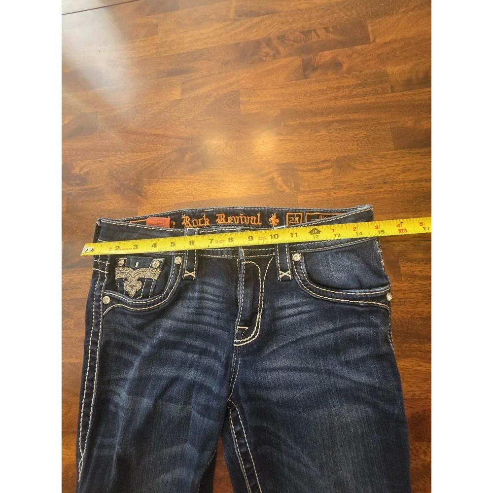 Rock Revival  Claret Women's Jeans Size‎ 28, Mid-Rise, Skinny Straight Fit